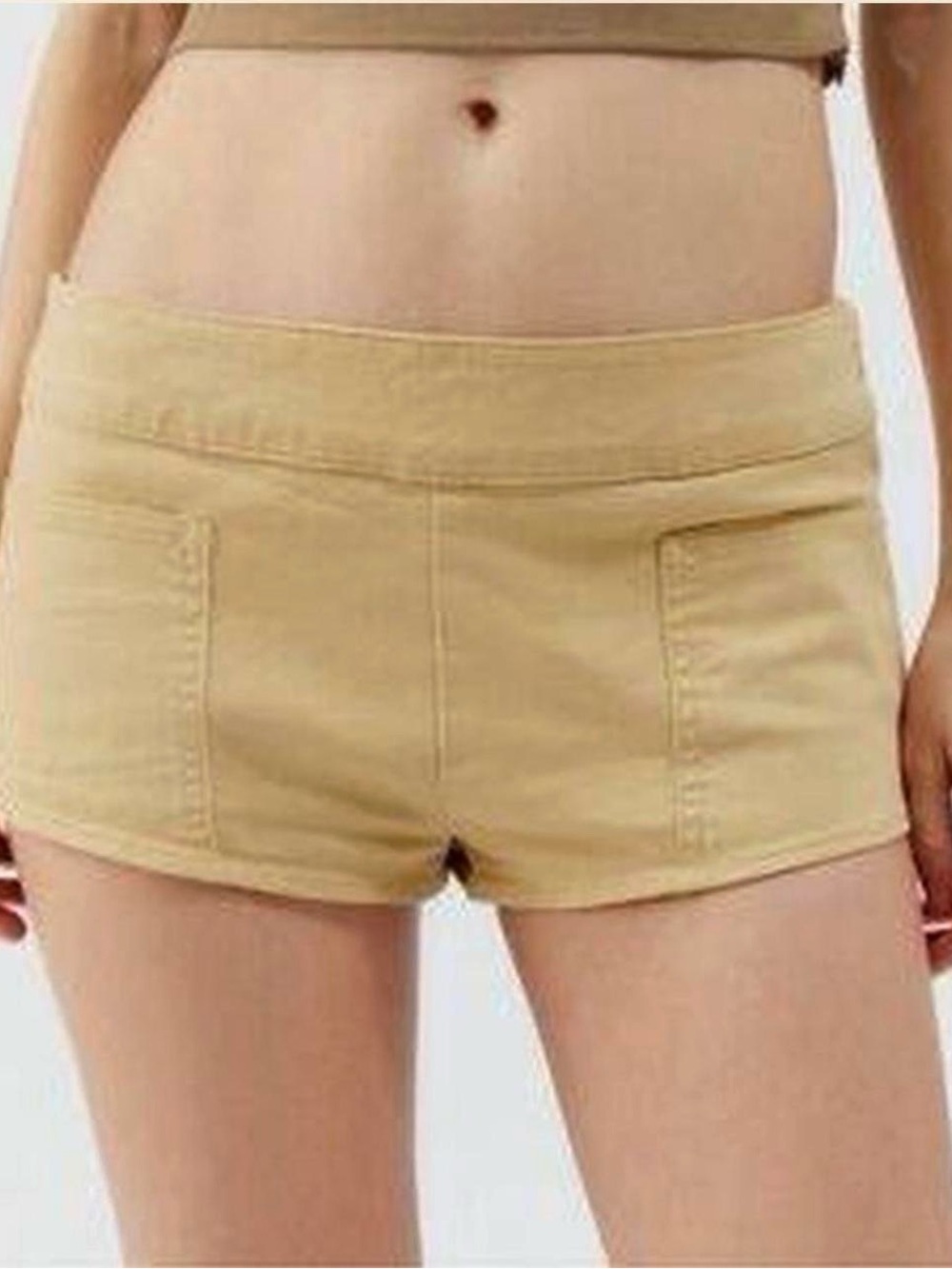 NWOT UO BDG High-Rise Tan Low Rise Micro Shorts